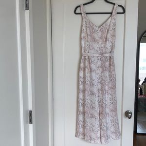 Pink snakeskin print jumpsuit